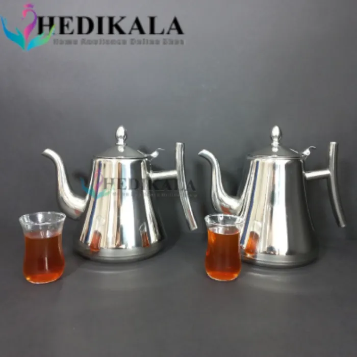 قوری مدل عربی استیل 1 و نیم  لیتر برند یونیک