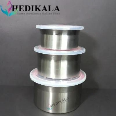 ظروف استیل نگهدارنده غذا سه تکه برند یونیک