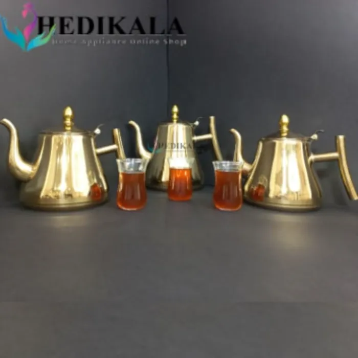 قوری مدل عربی استیل 1 لیتر برند یونیک