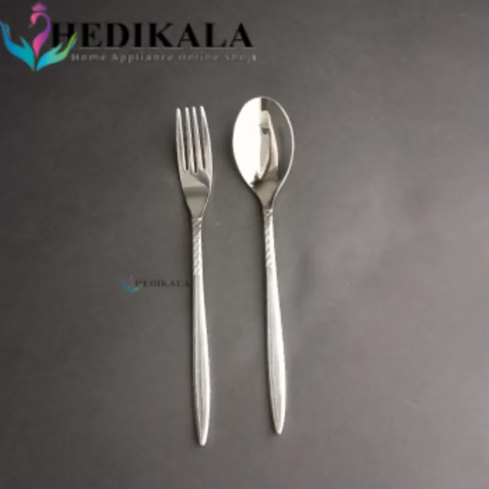 سرویس قاشق چنگال برند یونیک 24 نفره 120 پارچه مدل دهنه اروپایی 