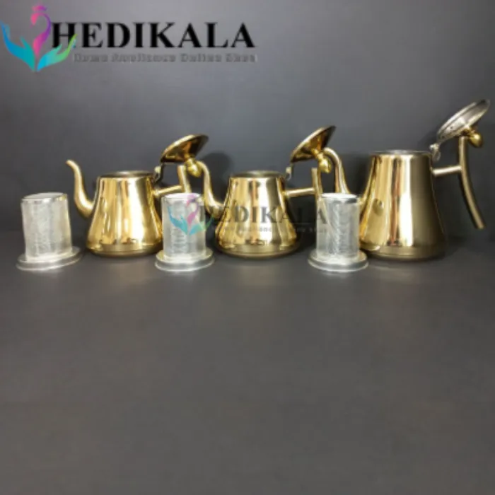 قوری مدل عربی استیل 1 و نیم  لیتر برند یونیک