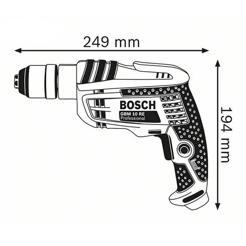 دریل شارژی مته  10میلیمتری بوش مدل GBM10RE﻿﻿