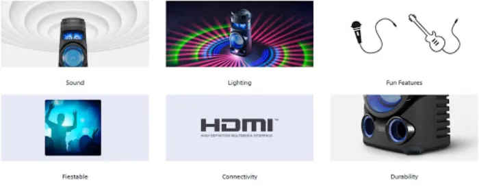 سیستم صوتی سونی 720وات مدل  MHC-V42 DW