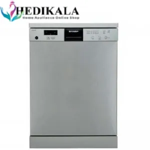 ظرفشویی شارپ12نفره 2 سبد مدل 612