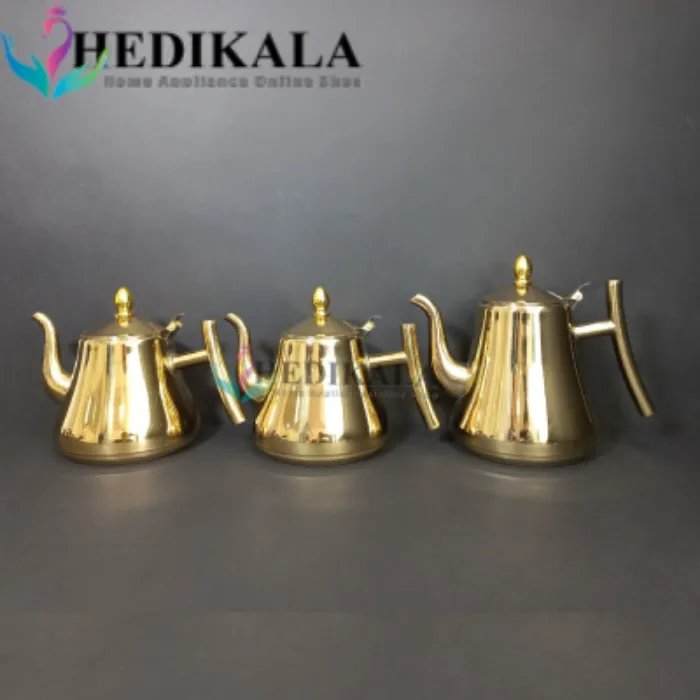 قوری مدل عربی استیل 1 و نیم  لیتر برند یونیک