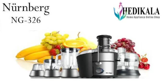 آبمیوه گیری 14 کاره 1400 وات نورنبرگ مدل NG-326