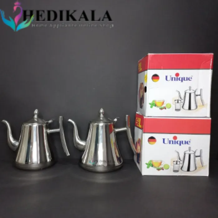 قوری مدل عربی استیل 1 و نیم  لیتر برند یونیک