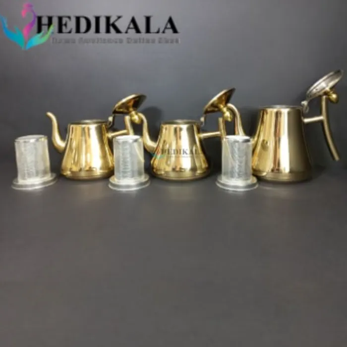 قوری مدل عربی استیل 1 لیتر برند یونیک