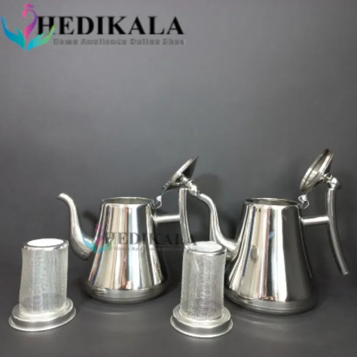 قوری مدل عربی استیل 1 و نیم  لیتر برند یونیک