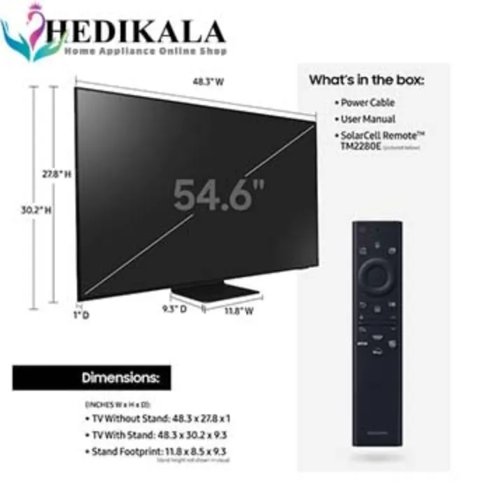 تلویزیون سامسونگ 55 اینچ 4K مدل QLED 55Q90B 2022