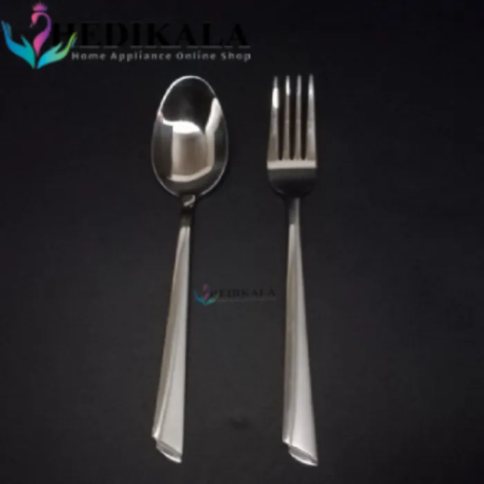 سرویس قاشق چنگال برند یونیک 24 نفره 144 پارچه مدل ناخنی