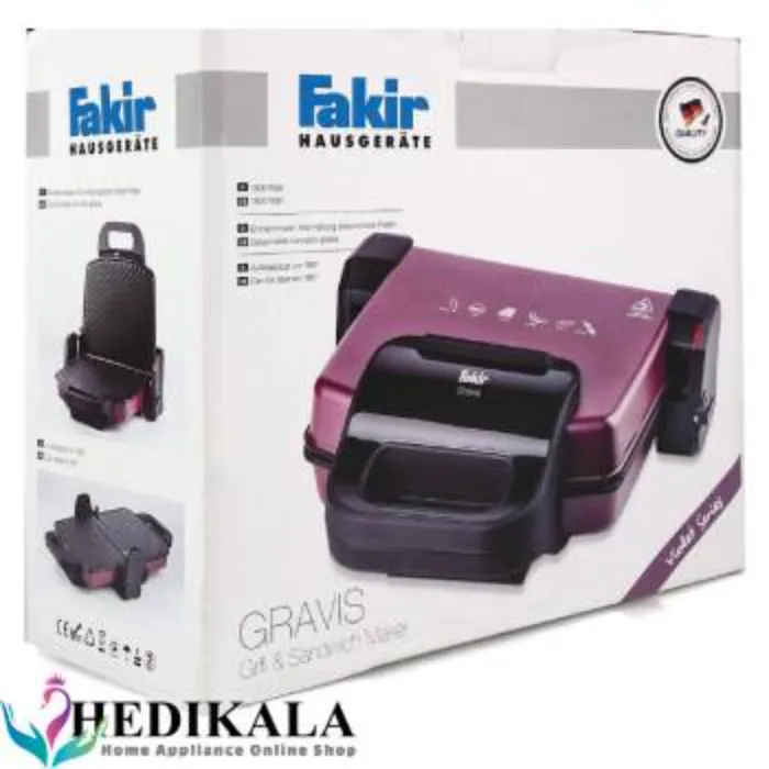 ساندویچ ساز و گریل 1800 وات فکر مدل GRAVIS 