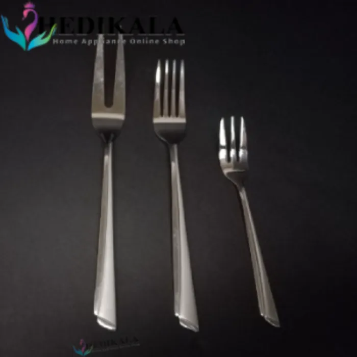 سرویس قاشق چنگال برند یونیک 24 نفره 144 پارچه مدل ناخنی