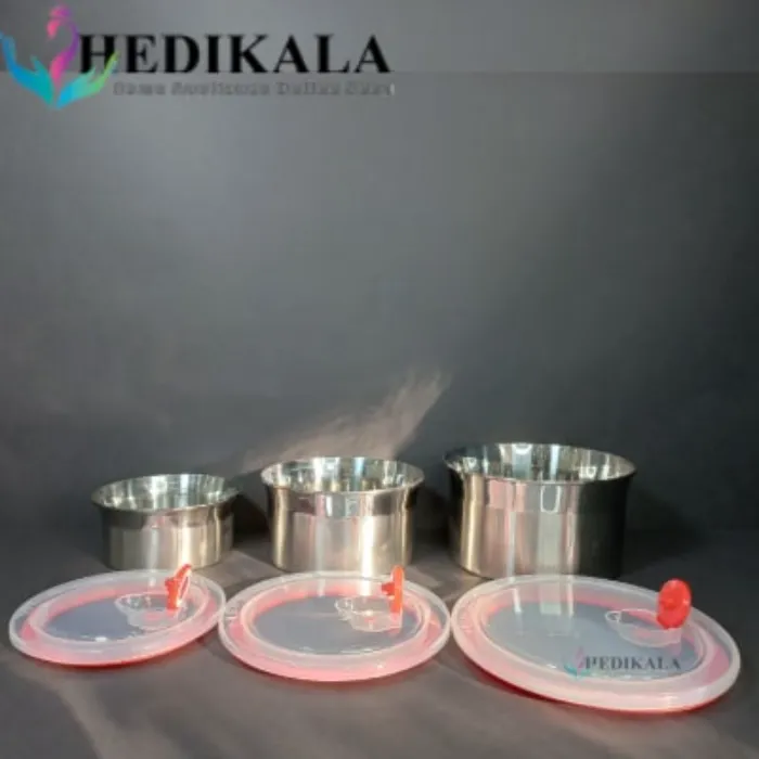 ظروف استیل نگهدارنده غذا سه تکه برند یونیک