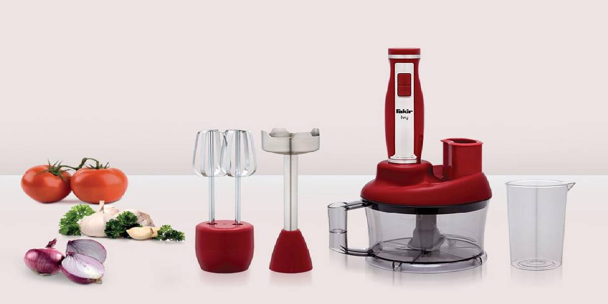 طراحی و بررسی ویژگی های گوشت کوب و غدا ساز 3 کاره فکر FAKIR مدل LVY RED